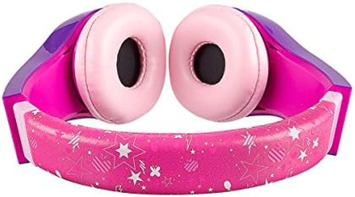 Kids Safe over the Ear Headphones, Volume Limiter for Developing Ears, 3.5MM Stereo Jack, Recommended for Ages 3-9