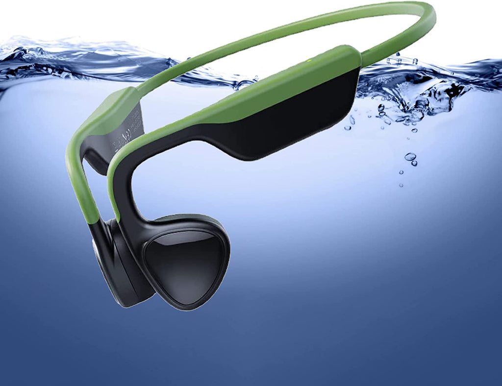 Bone Conduction Headphones Swimming Headphones Bluetooth Open Ear Headphones IPX8 Waterproof Underwater Headphones for Swimming with 8G Memory
