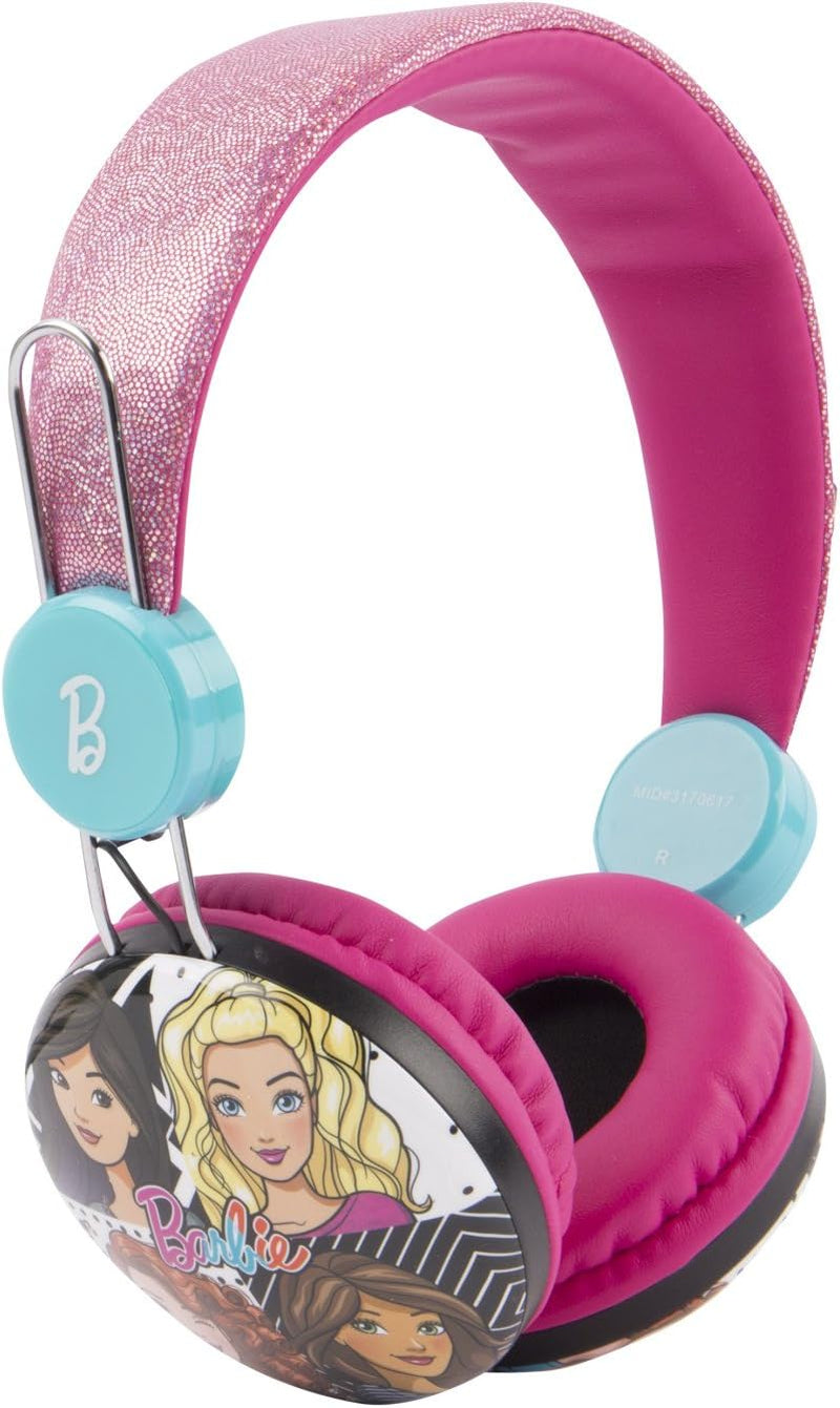 30359-TRU Batman Kid Safe over the Ear Headphone W/ Volume Limiter, Barbie Pink