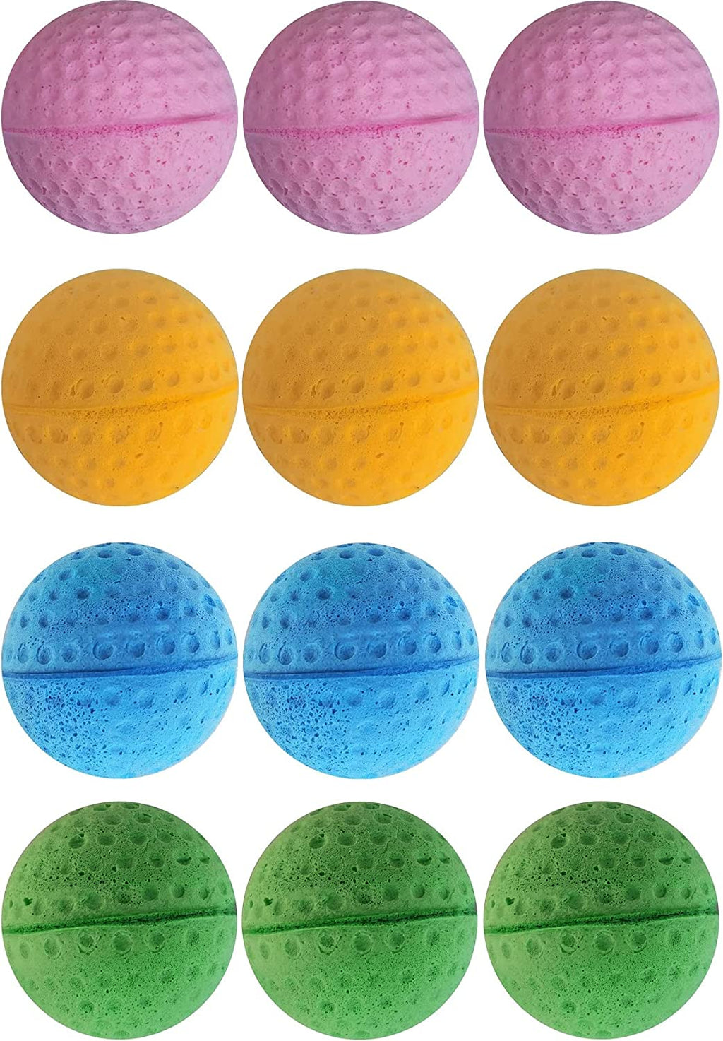 Cat Foam Ball Cat Sponge Ball Toy Soccer Toy (12Pack)