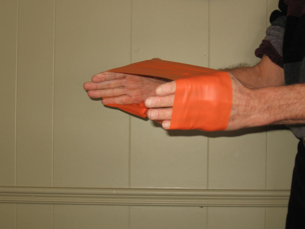 Resistance Band LOOP Exercise MEDIUM Pilates Yoga ORANGE Exercise Stretch Tubing