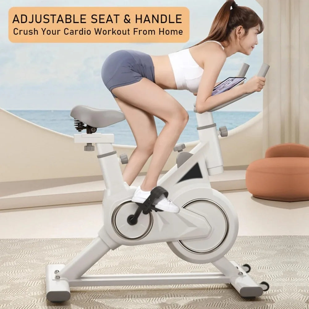 Exercise Bike, Stationary Exercise Bikes, Magnetic Resistance, Exercise Bike Indoor Cycling Bike, Upright Fitness Bike for Home