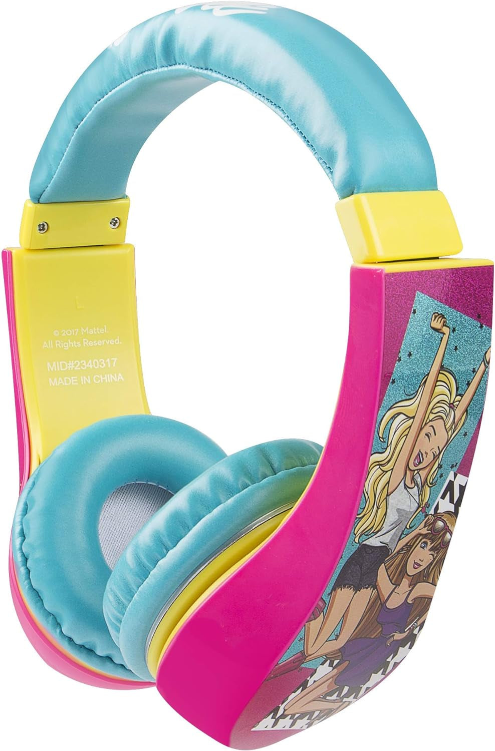30359-TRU Batman Kid Safe over the Ear Headphone W/ Volume Limiter, Barbie Pink