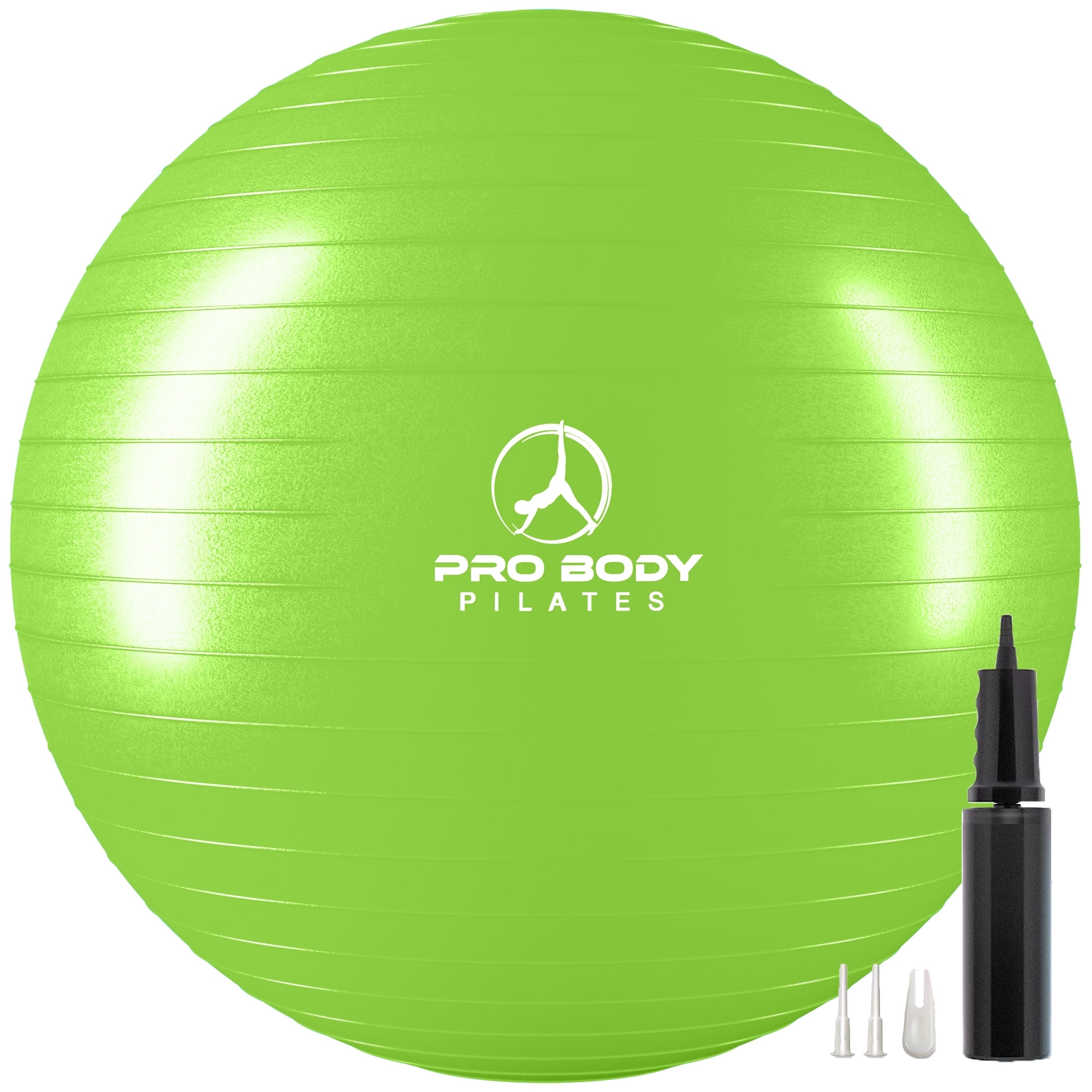 Ball Exercise Ball for Stability, Therapy Ball Workout Ball or Birthing Ball for Pregnancy (Lime, 65 Cm)