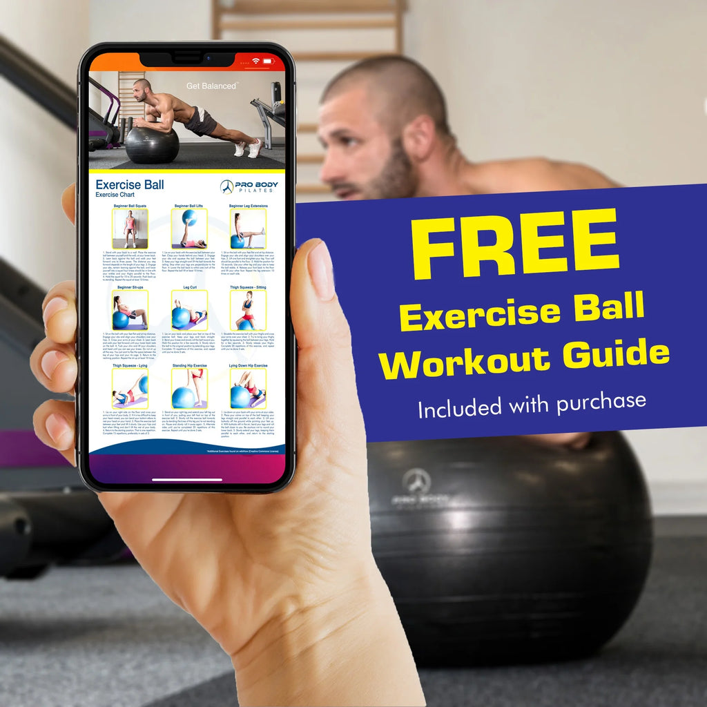 Ball Exercise Ball for Stability, Therapy Ball Workout Ball or Birthing Ball for Pregnancy (Lime, 65 Cm)