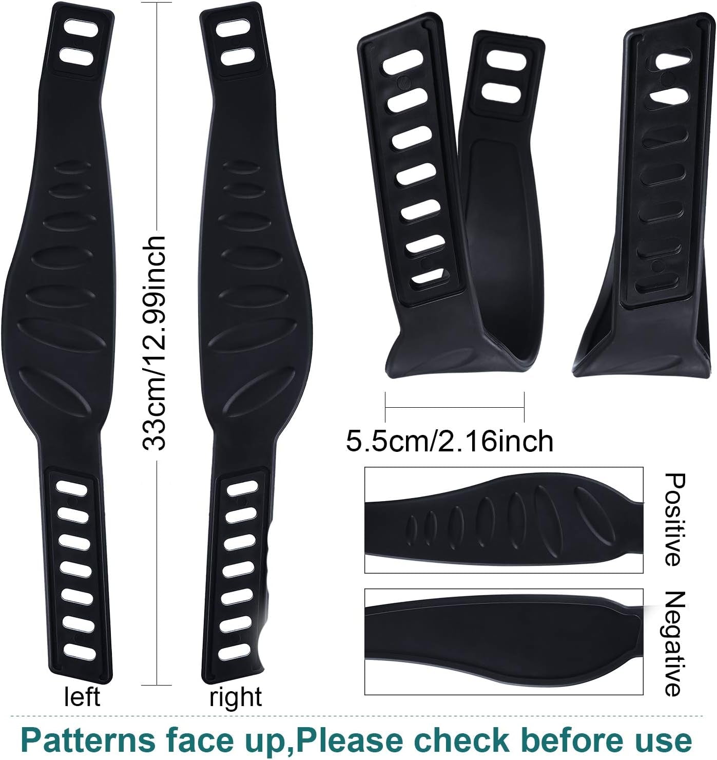 2 Pairs Exercise Bike Pedal Straps Universal Pedal Straps for Exercise Cycle Hom