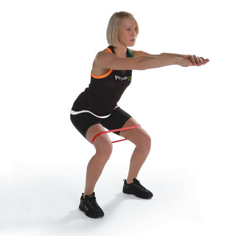 Resistance Band LOOP Exercise MEDIUM Pilates Yoga ORANGE Exercise Stretch Tubing