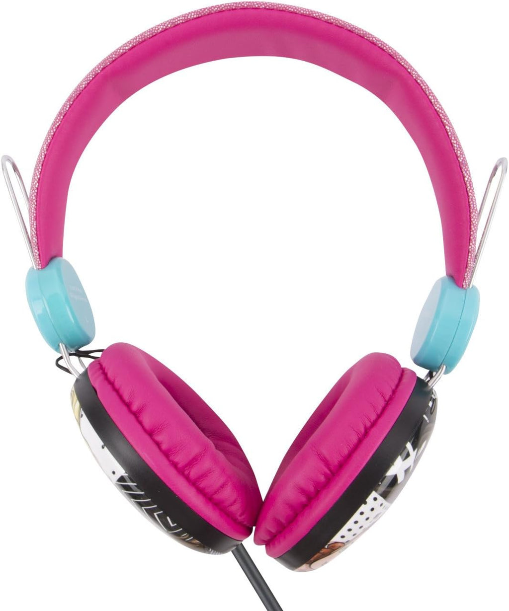 30359-TRU Batman Kid Safe over the Ear Headphone W/ Volume Limiter, Barbie Pink
