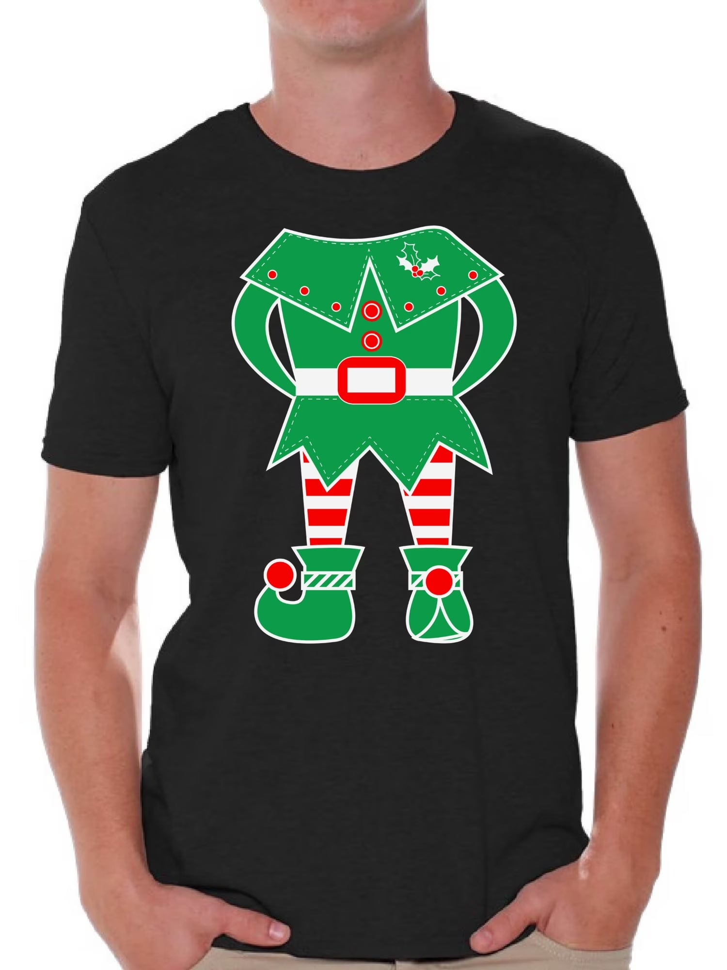 Elf Shirt Christmas Elf Shirt Elf Suit Men'S Holiday Tee Elf Christmas Shirt Elf Christmas Tshirts for Men Family Elf Suit Christmas for Holiday Xmas Gifts